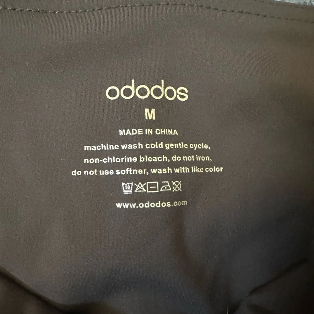 ADODOS Gray High Waisted Biker Shorts | Compression Yoga Gym Athleisure Shorts - Picture 4 of 5